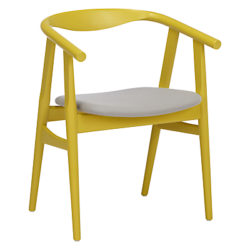 Hans J Wegner The U 525 Chair Yellow/Grey